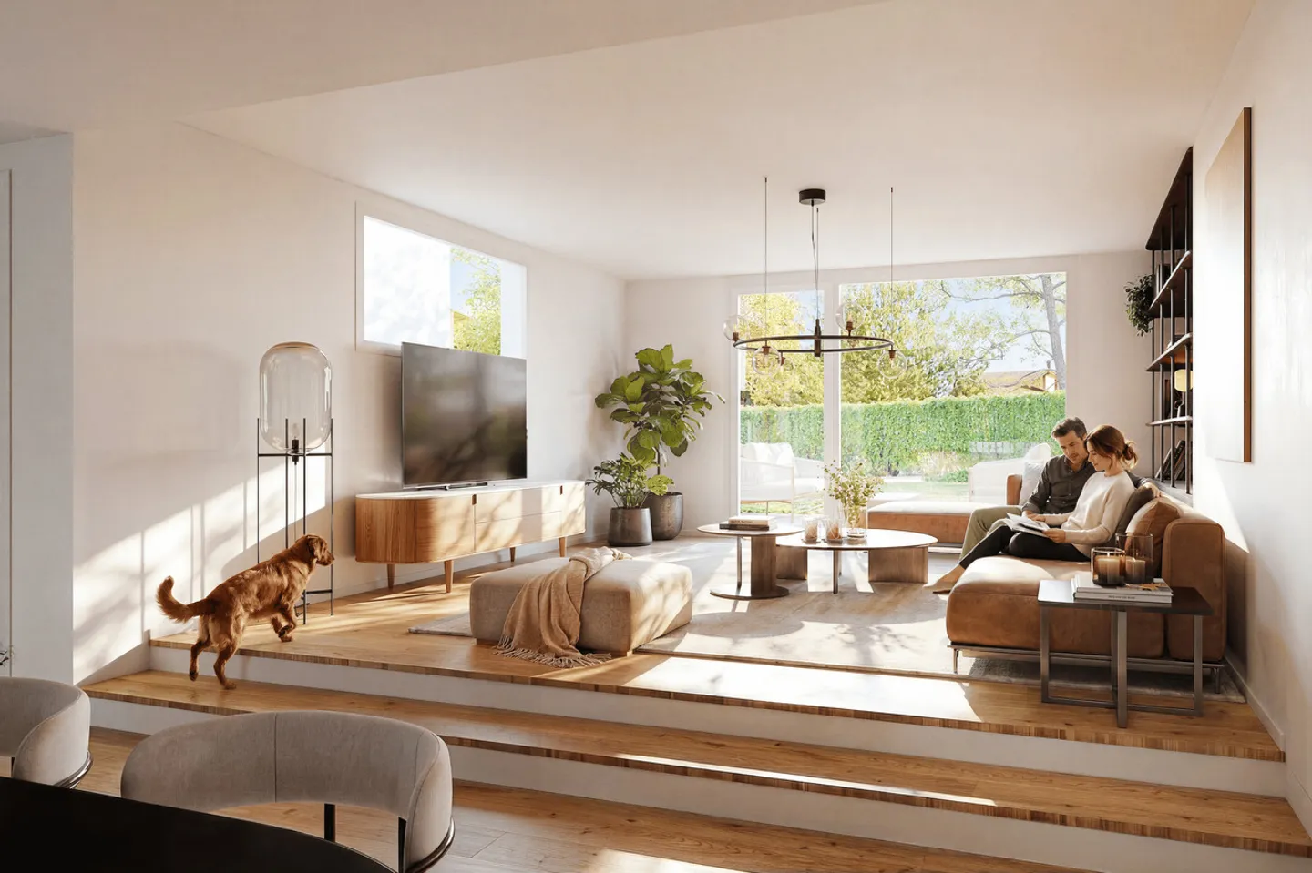 Nuova costruzione o ristrutturazione di due case unifamiliari a schiera di 4,5 stanze a Zwingen - Foto 2 di 9