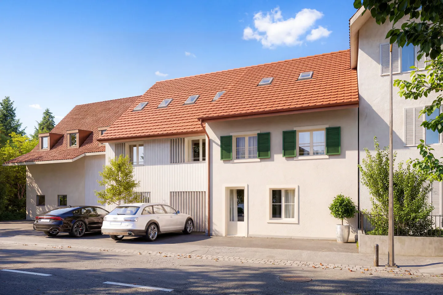 Nuova costruzione o ristrutturazione di due case unifamiliari a schiera di 4,5 stanze a Zwingen - Foto 7 di 9