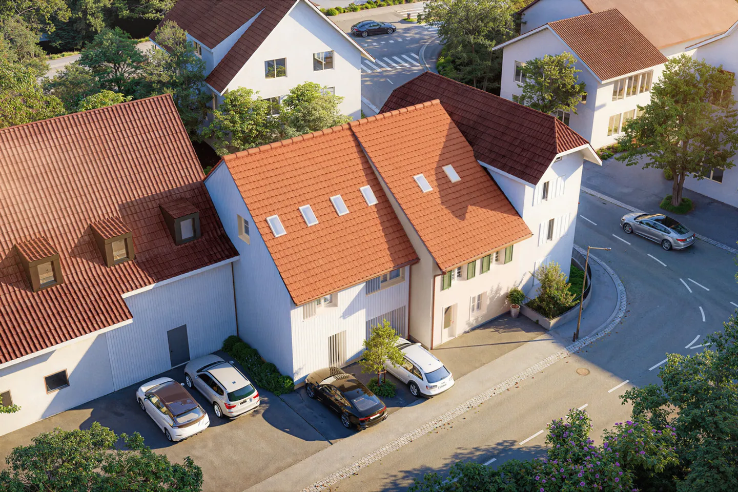 Nuova costruzione o ristrutturazione di due case unifamiliari a schiera di 4,5 stanze a Zwingen - Foto 8 di 9