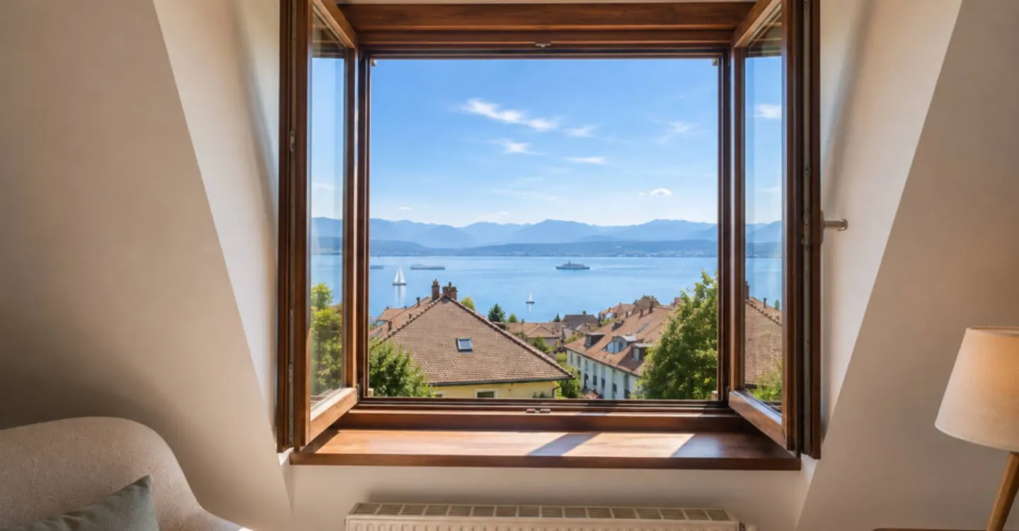 SPACIOUS PENTHOUSE WITH LAKE AND MONT-BLANC VIEW - Photo 6 of 6