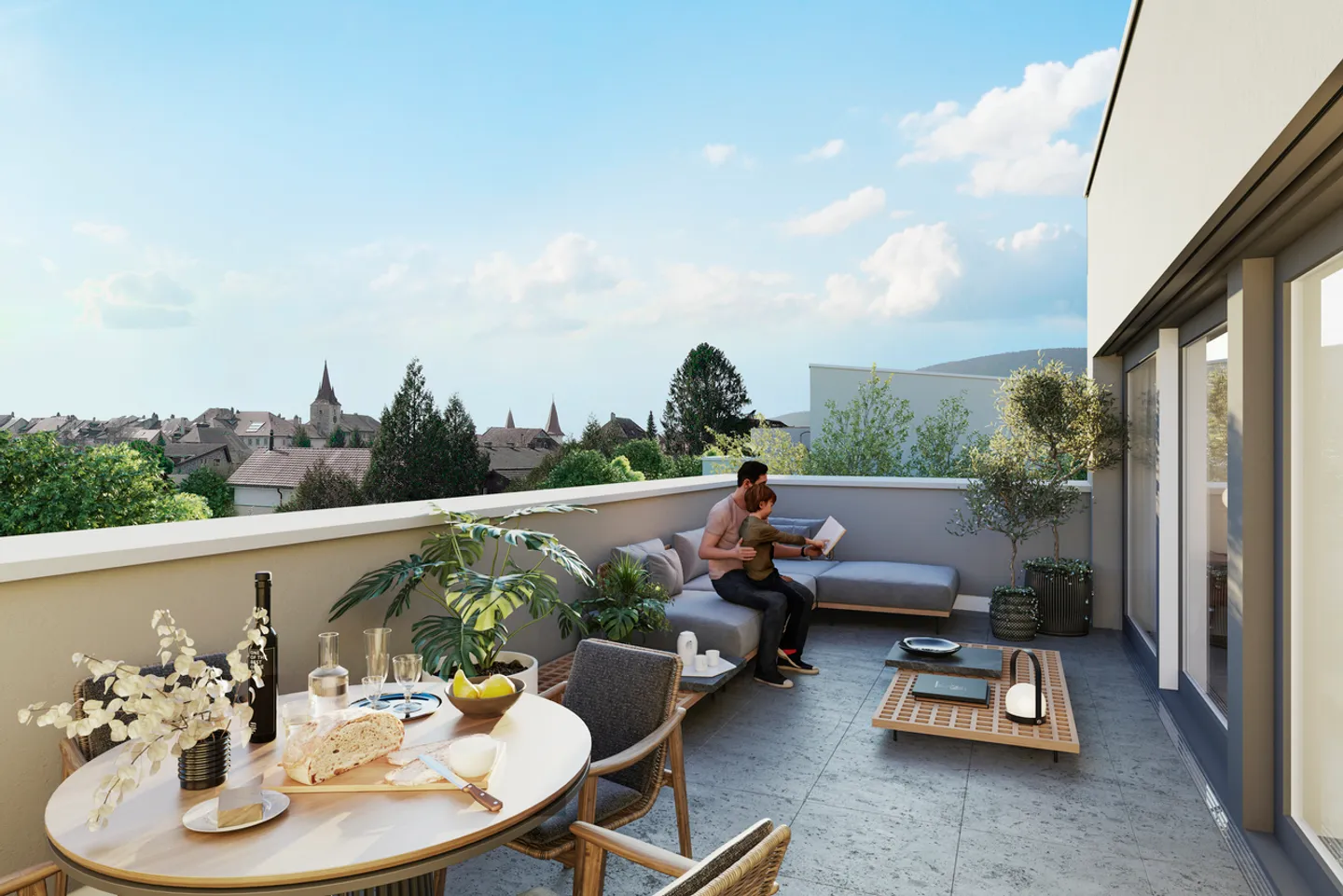 Villa moderna di 5,5 stanze in costruzione a Landeron - Foto 4 di 5