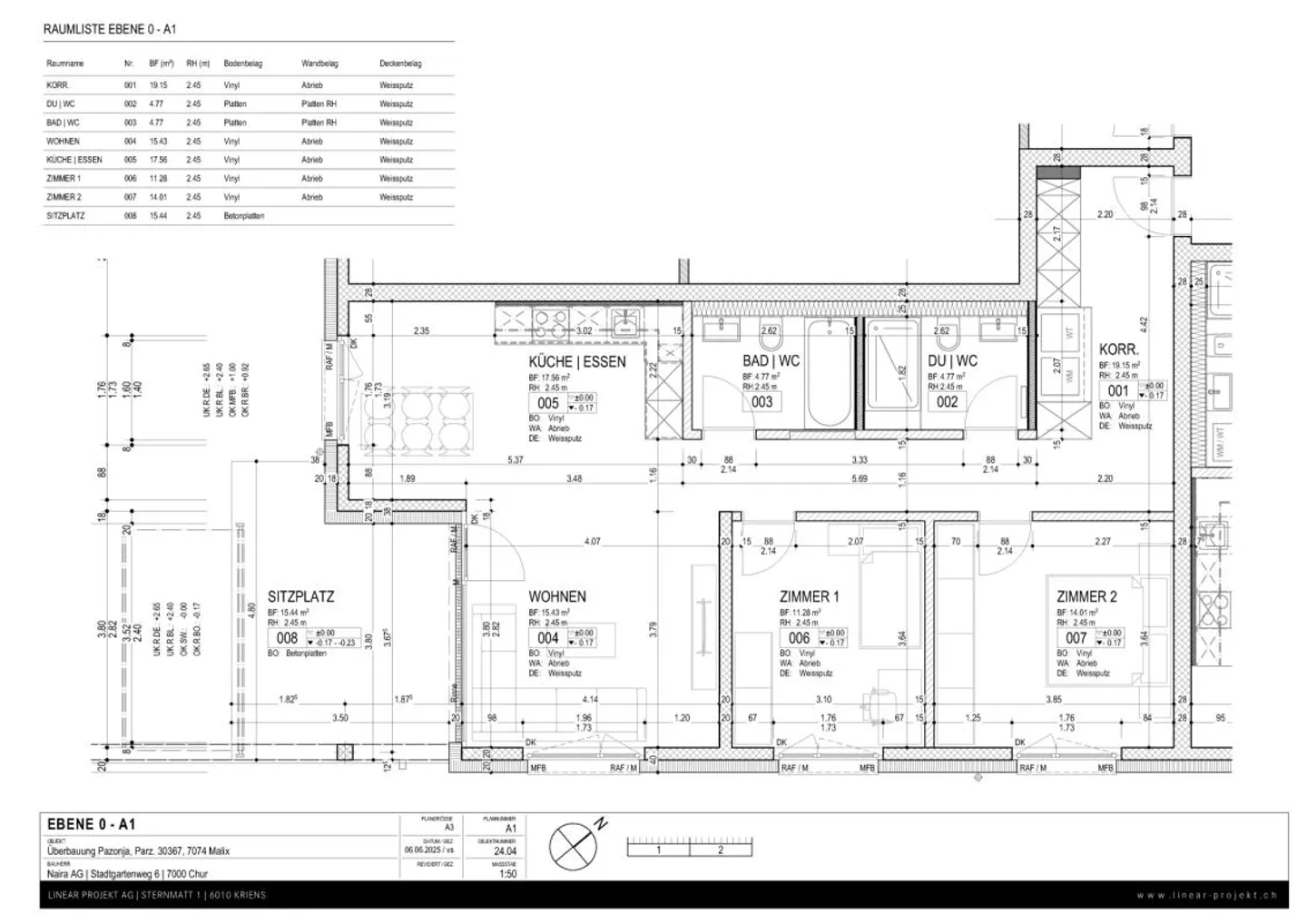 Moderne 3.5 Zimmer Terrassenwohnung (Erstwohnsitz) - Foto 4 von 4