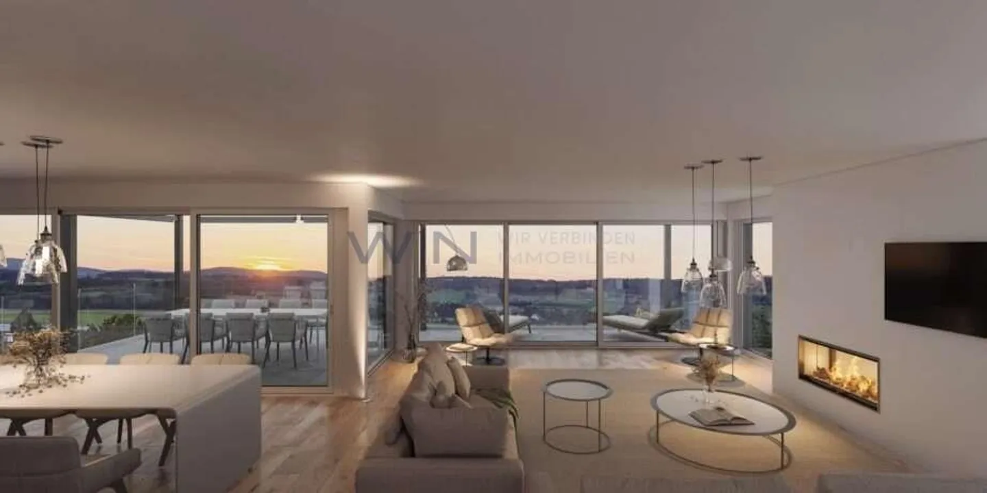 Nouvel appartement lumineux de 5 pièces avec vue dégagée - Photo 3 sur 5