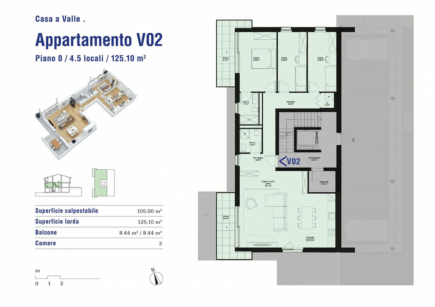Nouveaux appartements 4.5 pièces à Cadenazzo dans un emplacement stratégique - Photo 11 sur 12