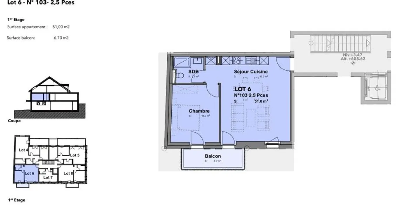 Los n6 - Neue 2,5-Zimmer-Wohnung im Herzen von Cheseaux-sur-Lausanne - Foto 6 von 12