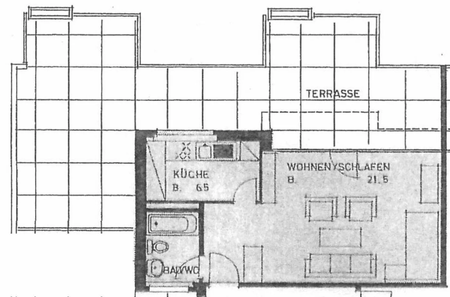 Appartement en attique d'une chambre avec grande terrasse, directement à la gare d'Altstetten - Photo 9 sur 9