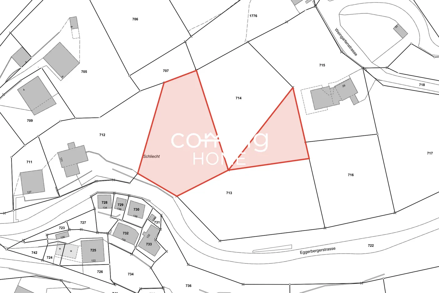 Sonniges Baugrundstück mit schöner Aussicht in Eggerberg - Foto 1 von 3