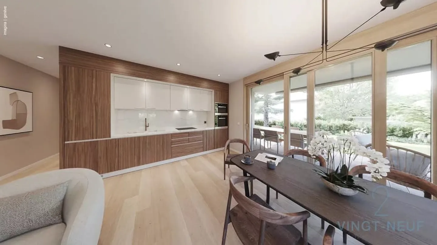 4-room apartment with garden in Onex - Photo 1 of 10