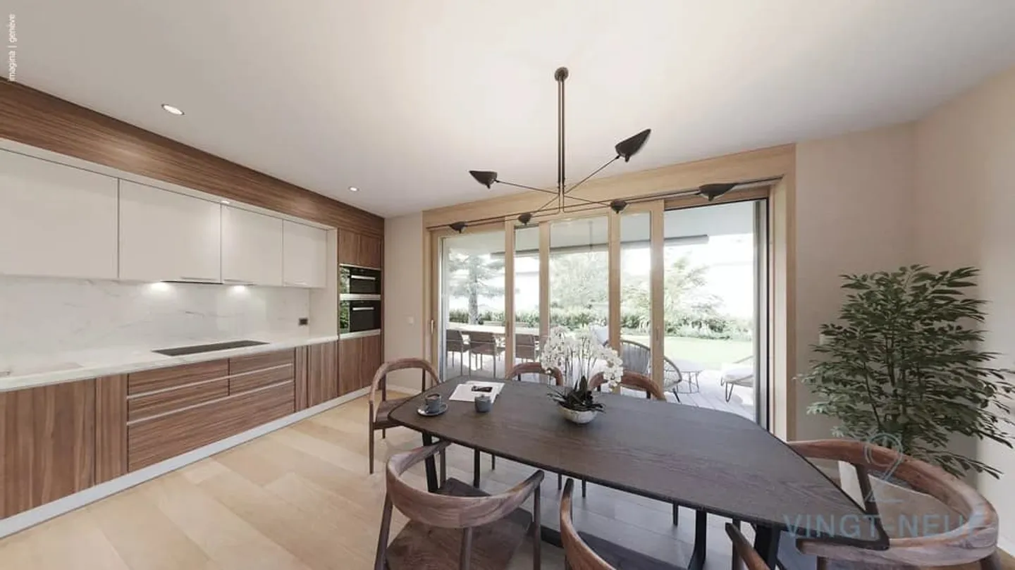 4-room apartment with garden in Onex - Photo 2 of 10