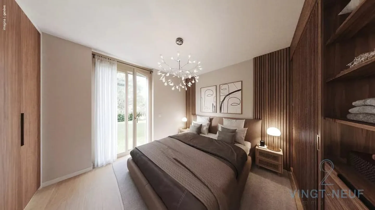 4-room apartment with garden in Onex - Photo 3 of 10