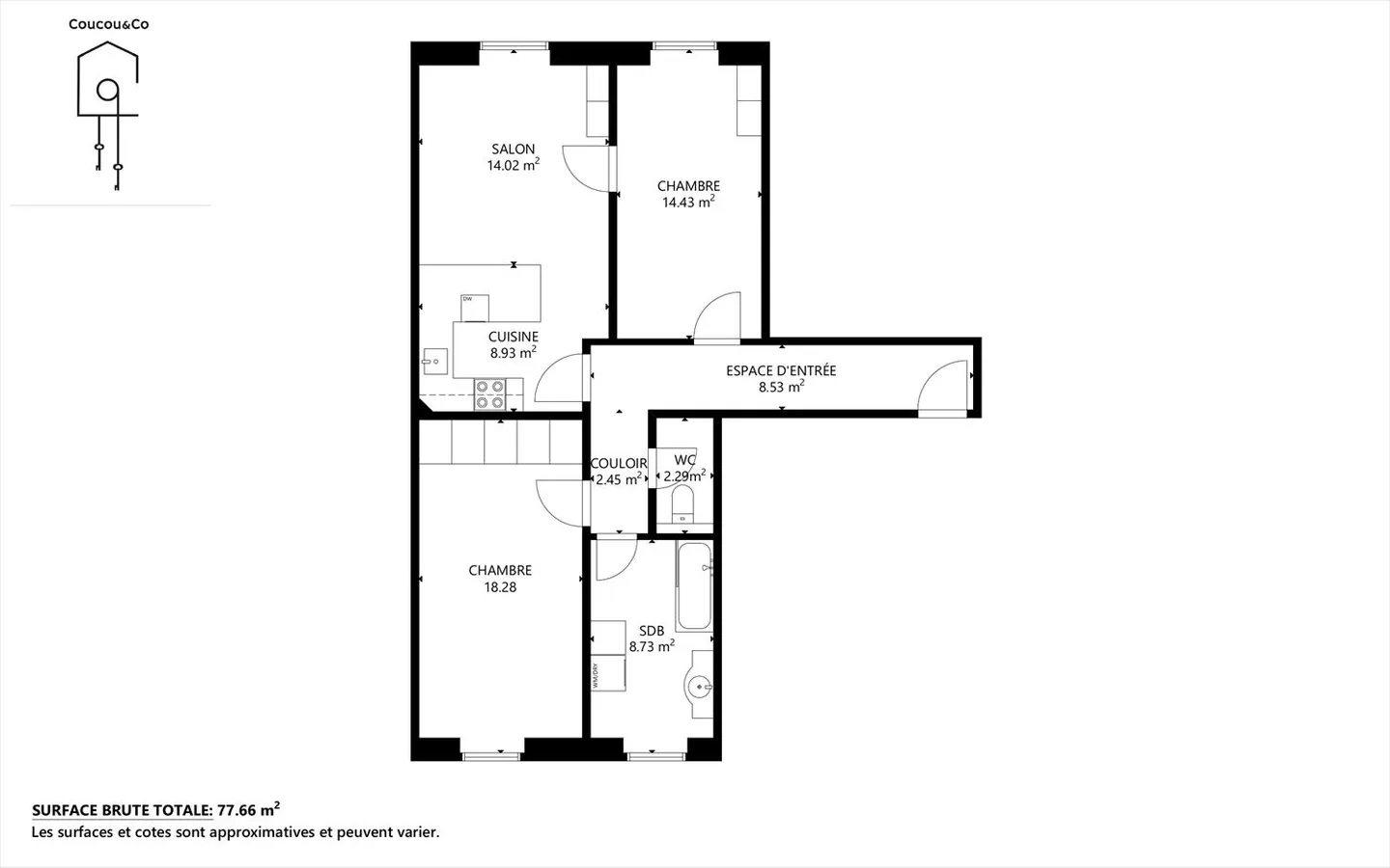 Magnifique appartement deux pièces dans un bâtiment prestigieux - Photo 14 sur 14