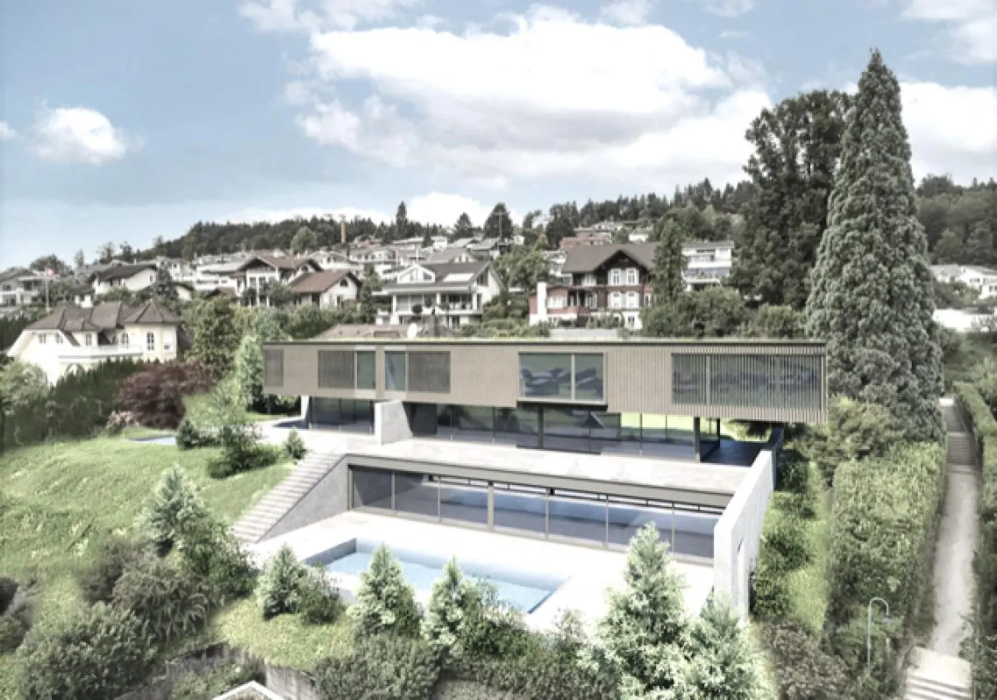 Neubau! Luxuriöses Anwesen mit Pool in begehrter Horwer Lage - Foto 1 von 3