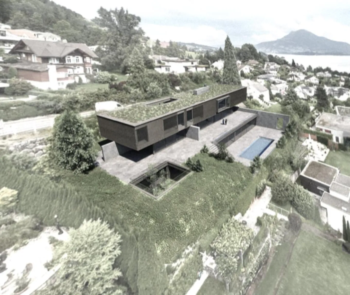 Neubau! Luxuriöses Anwesen mit Pool in begehrter Horwer Lage - Foto 2 von 3