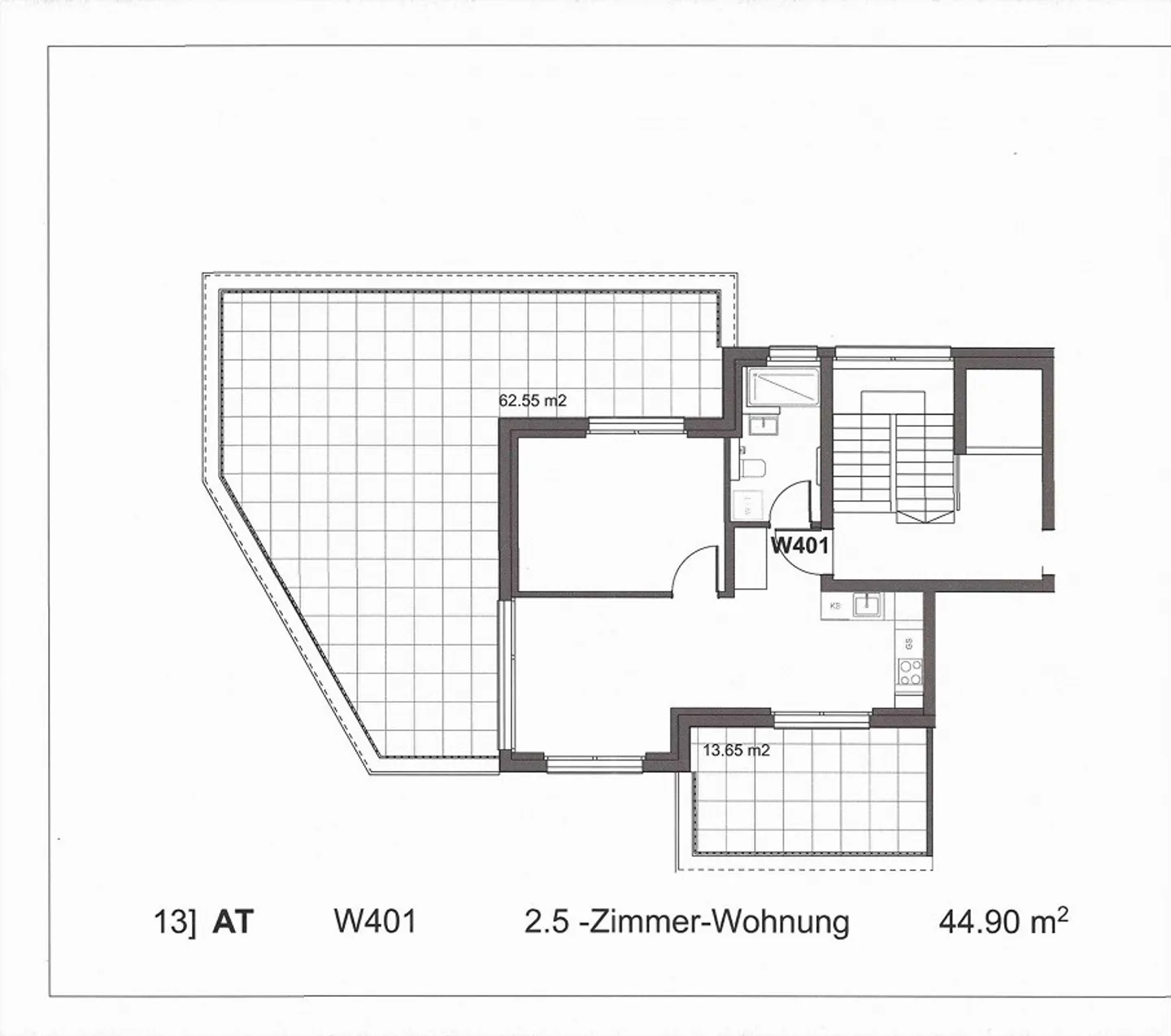 Charmante Attikawohnung mit Terrasse - Foto 7 von 7
