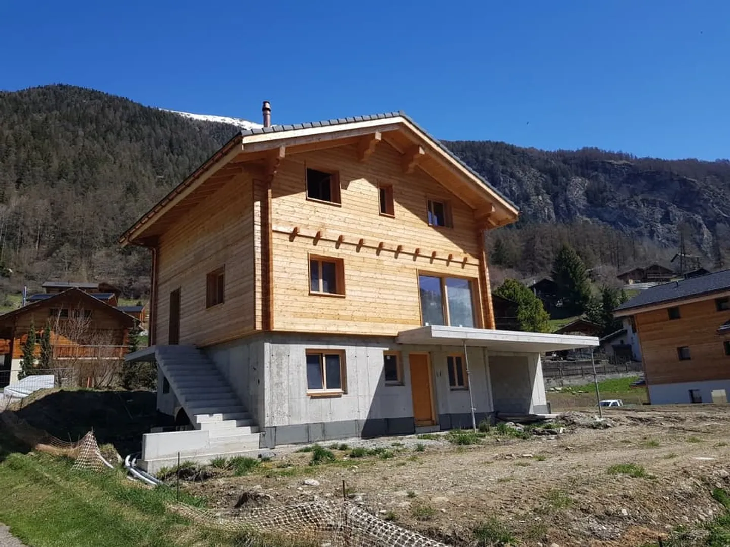 Chalet en construction - Finitions au gré du preneur - Résidence principale - Ev - Foto 2 di 9