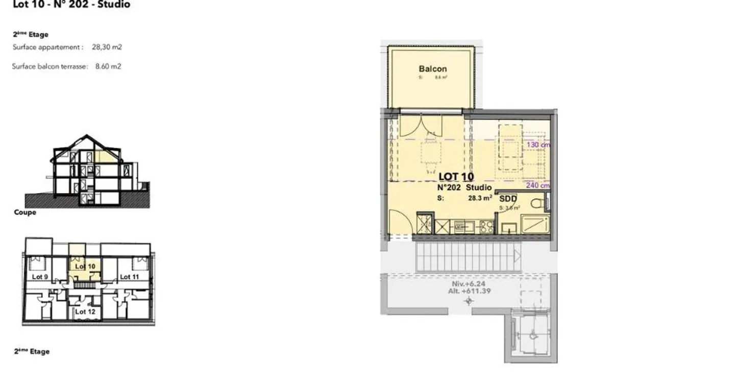 Lot n°10 - Un nuovo studio nel cuore di Cheseaux-sur-Lausanne - Foto 5 di 12