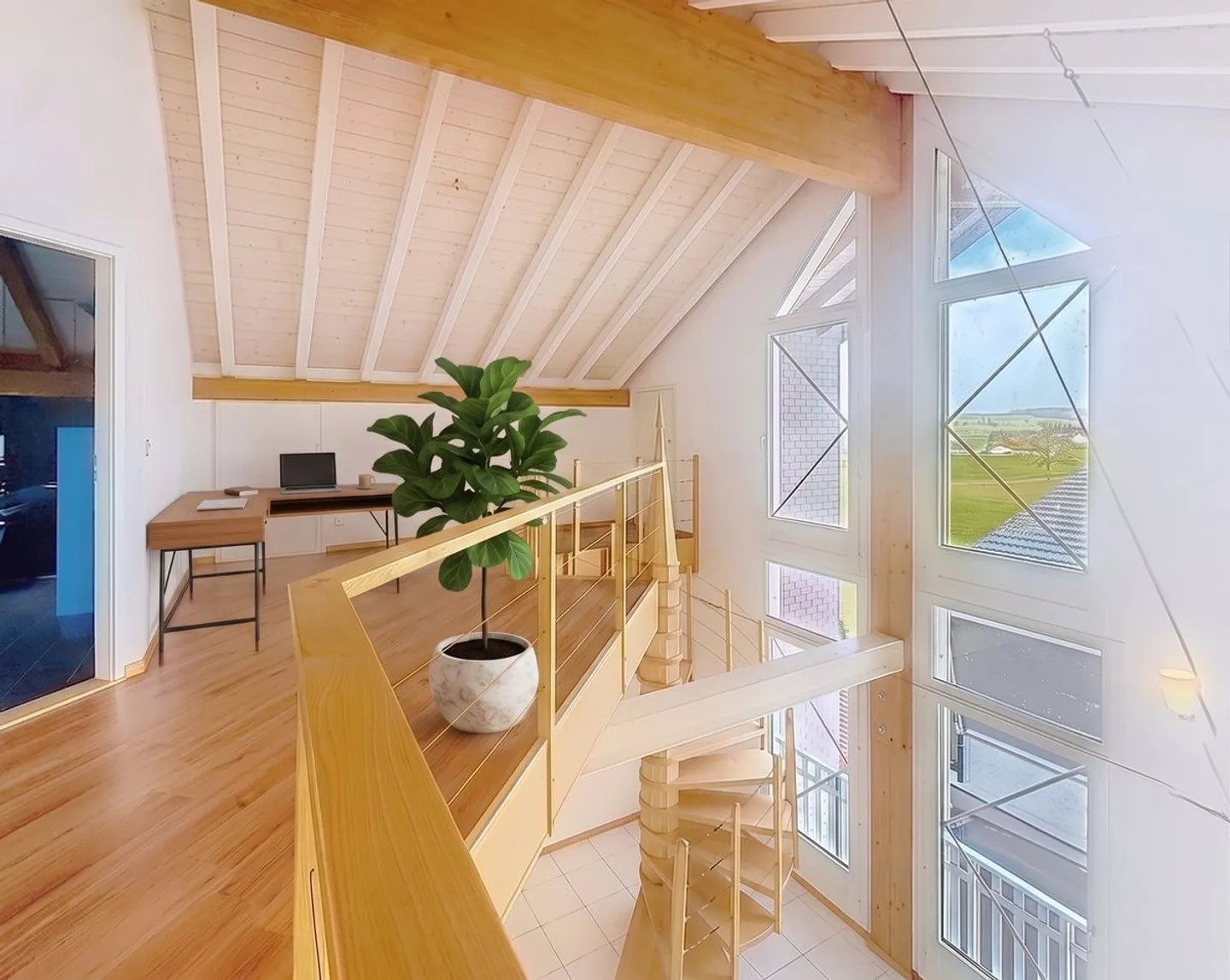Vivi diversamente: Loft duplex con terrazza a Villaz-St-Pierre (Fuyens) - Foto 10 di 13
