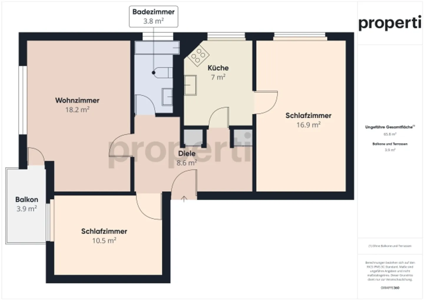 Charming 3.5-room apartment in Herisau, Canton AR - furnished - Photo 8 of 9
