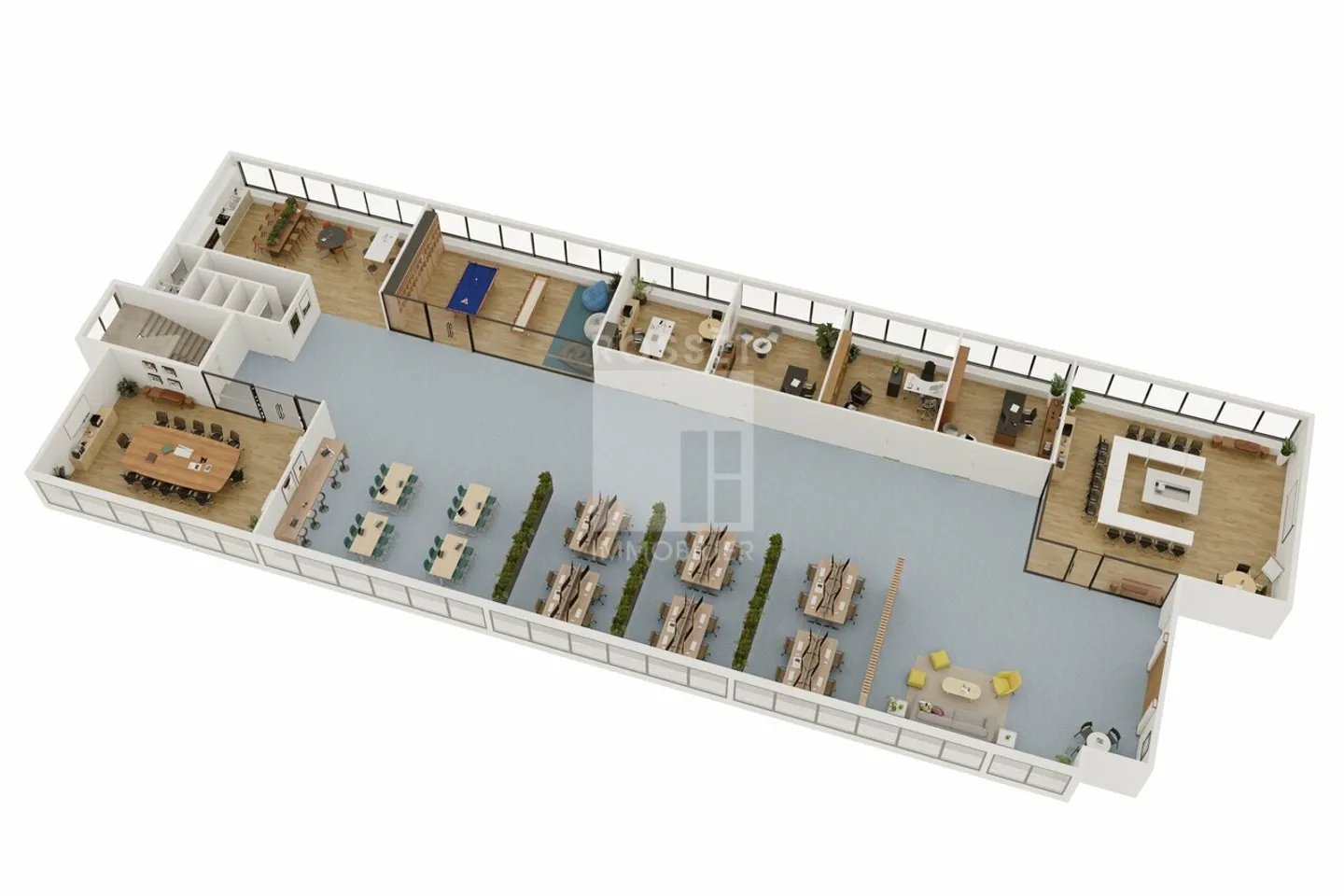 Teilbare Büros von 200 bis 1.305 m² im 4. Stock - Foto 7 von 8