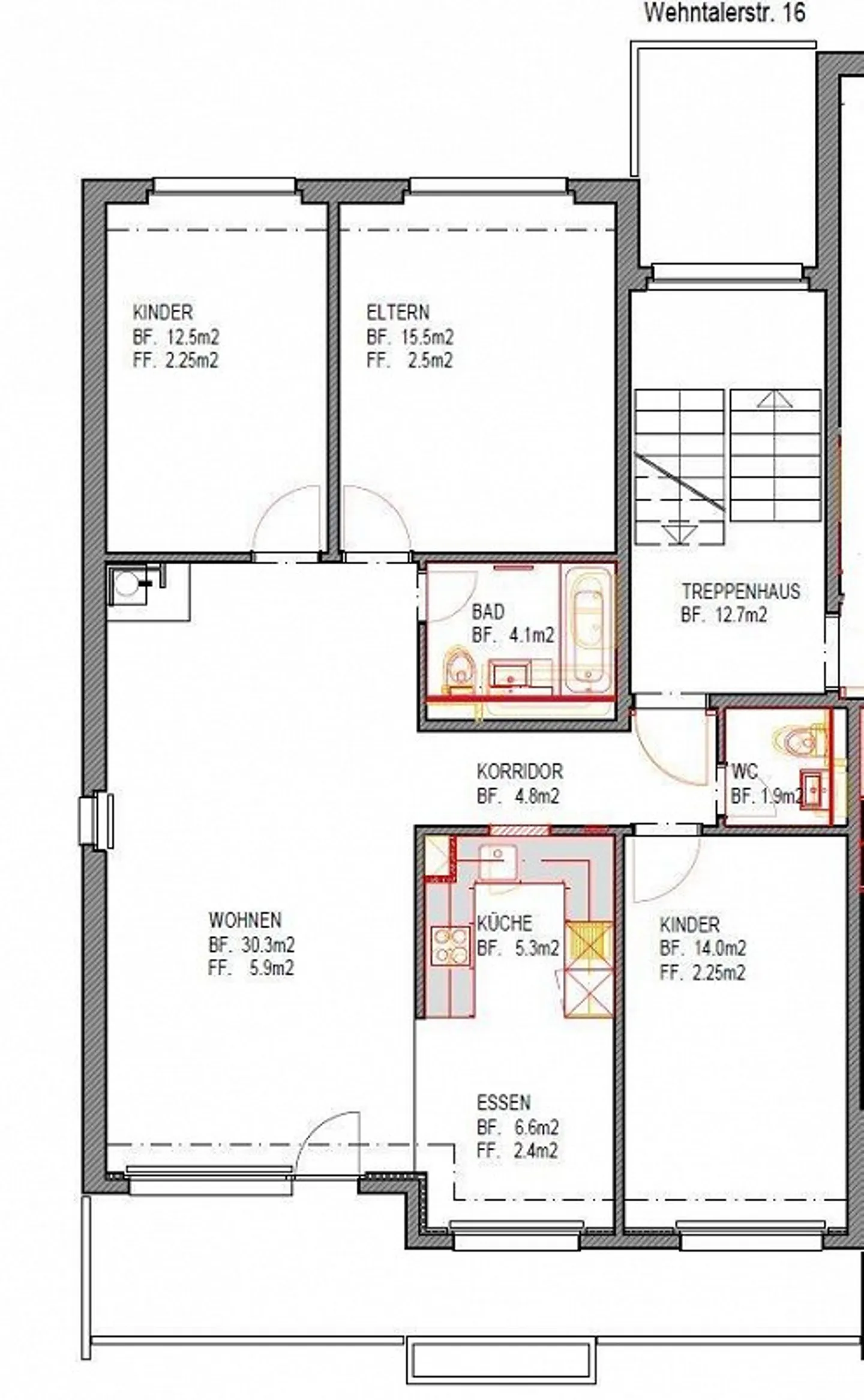 Helle 4.5 Zimmer Wohnung - Foto 10 von 10