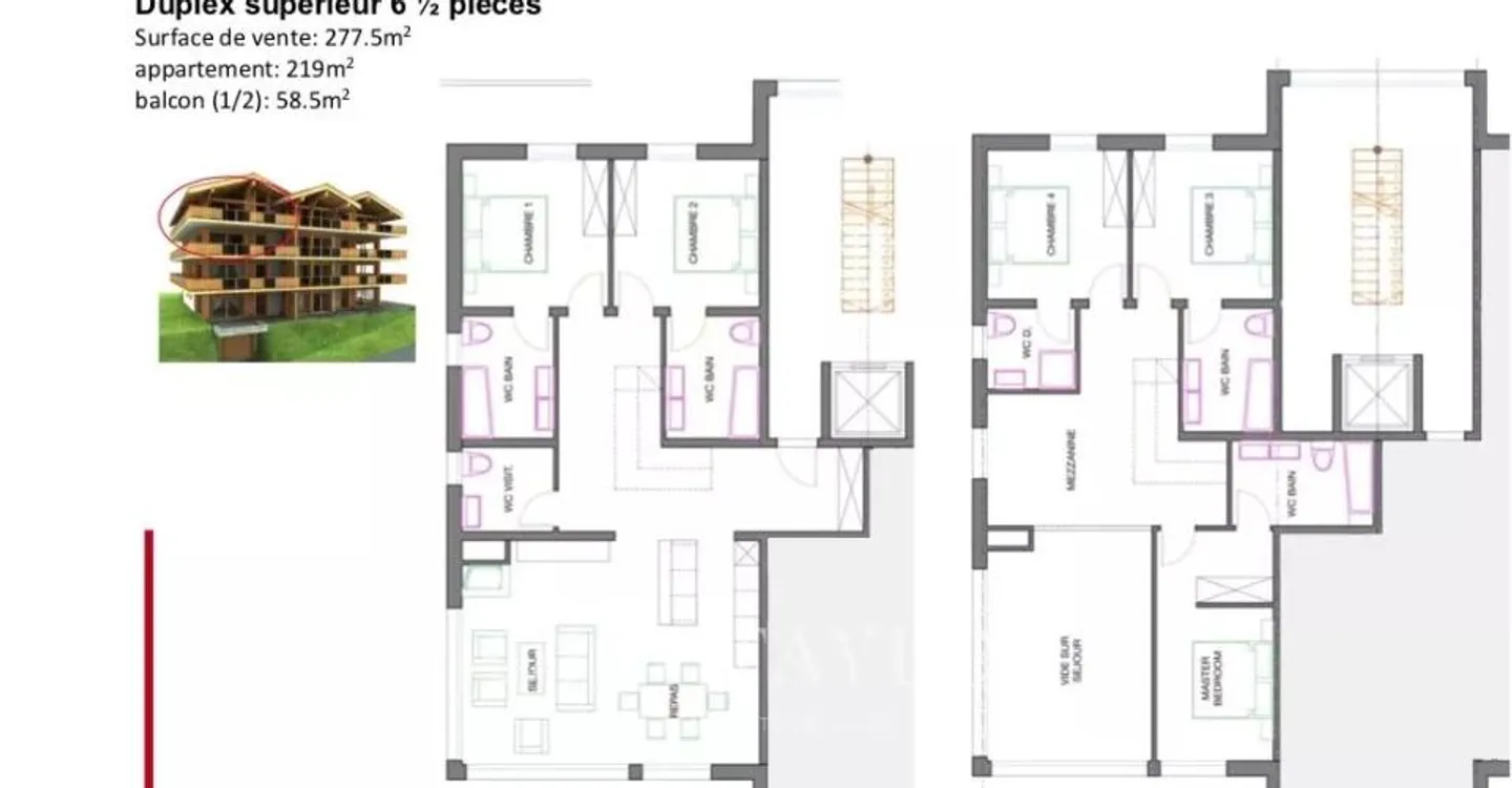 Wunderschönes Penthouse in Veysonnaz - Foto 11 von 11