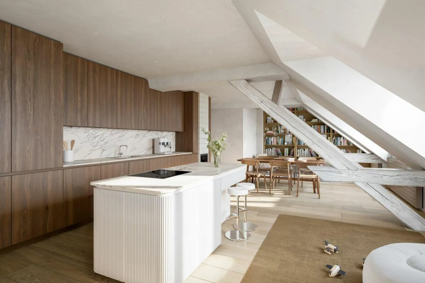 Appartement en attique de 6,5 pièces sur la Gundeldingerstrasse - Photo 1 sur 7