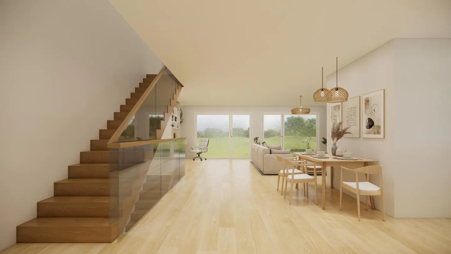 Superb modern 5.5 room semi-detached villa in La Tour-de-Trême - Photo 4 of 5