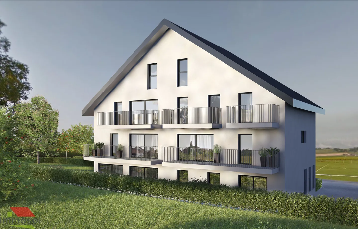 Daillens - Appartamento Nuovo 3.5 stanze - Balcone - Bella Vista sul Giura - Foto 4 di 10