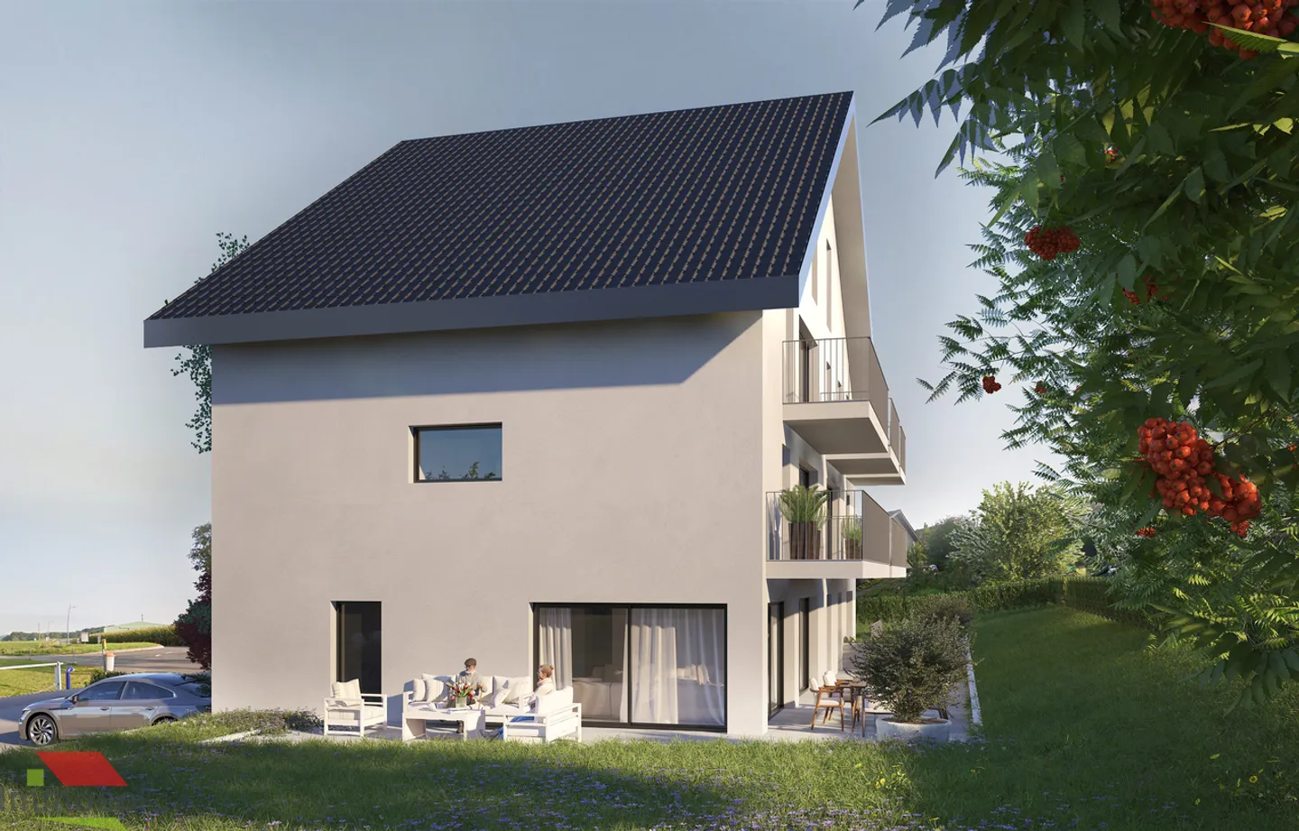 Daillens - Appartamento Nuovo 3.5 stanze - Balcone - Bella Vista sul Giura - Foto 6 di 10