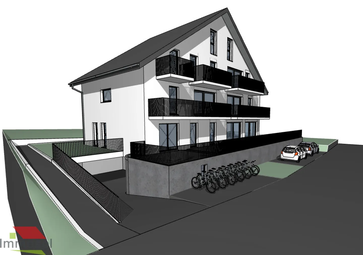 Daillens - Appartamento Nuovo 3.5 stanze - Balcone - Bella Vista sul Giura - Foto 1 di 10