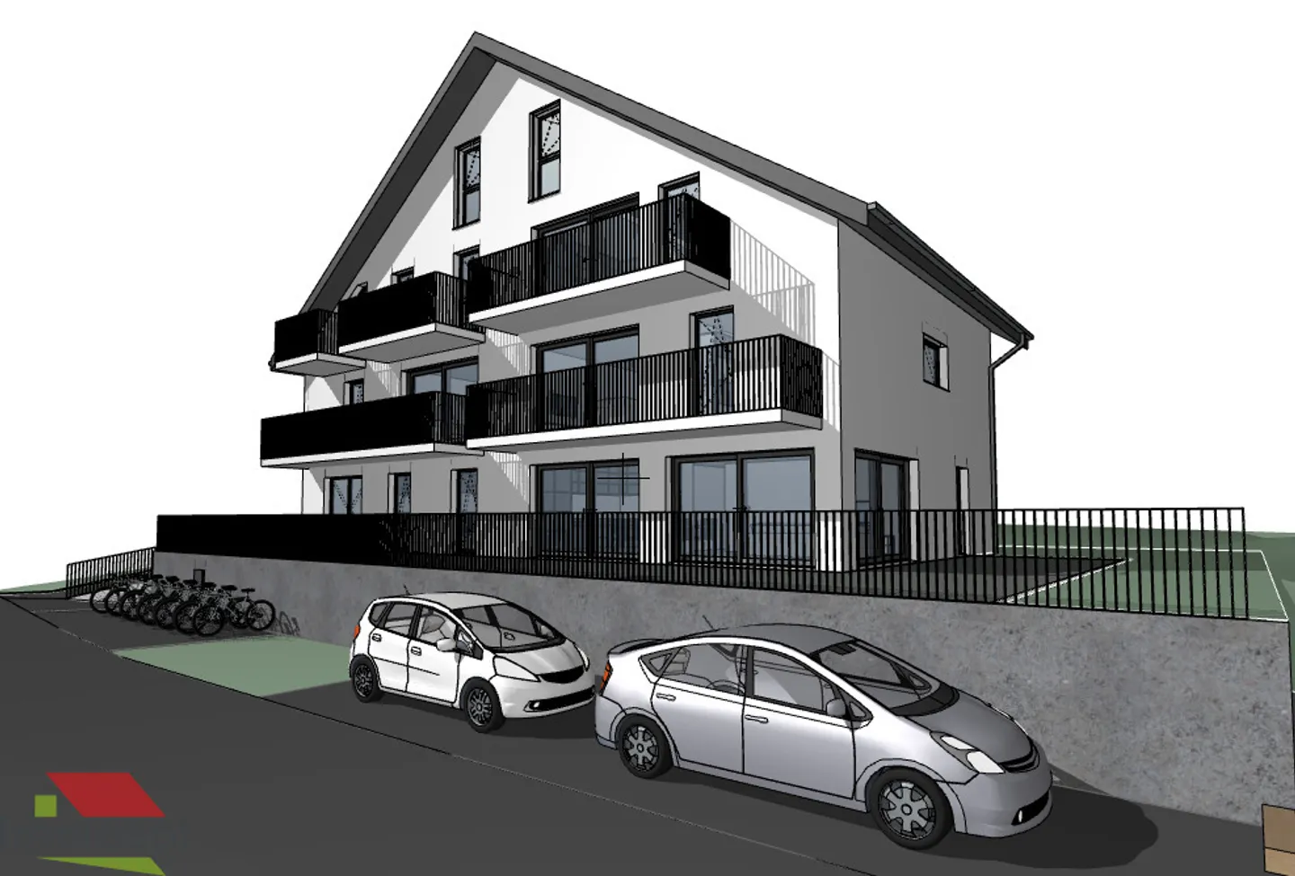 Daillens - Appartamento Nuovo 3.5 stanze - Balcone - Bella Vista sul Giura - Foto 3 di 10