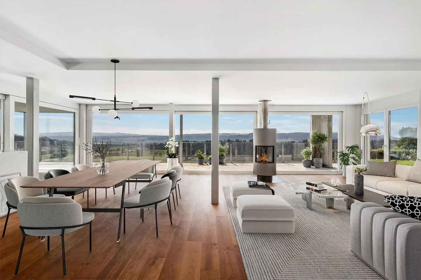 Exklusives Terrassenhaus mit Infinity-Pool - Foto 3 von 5