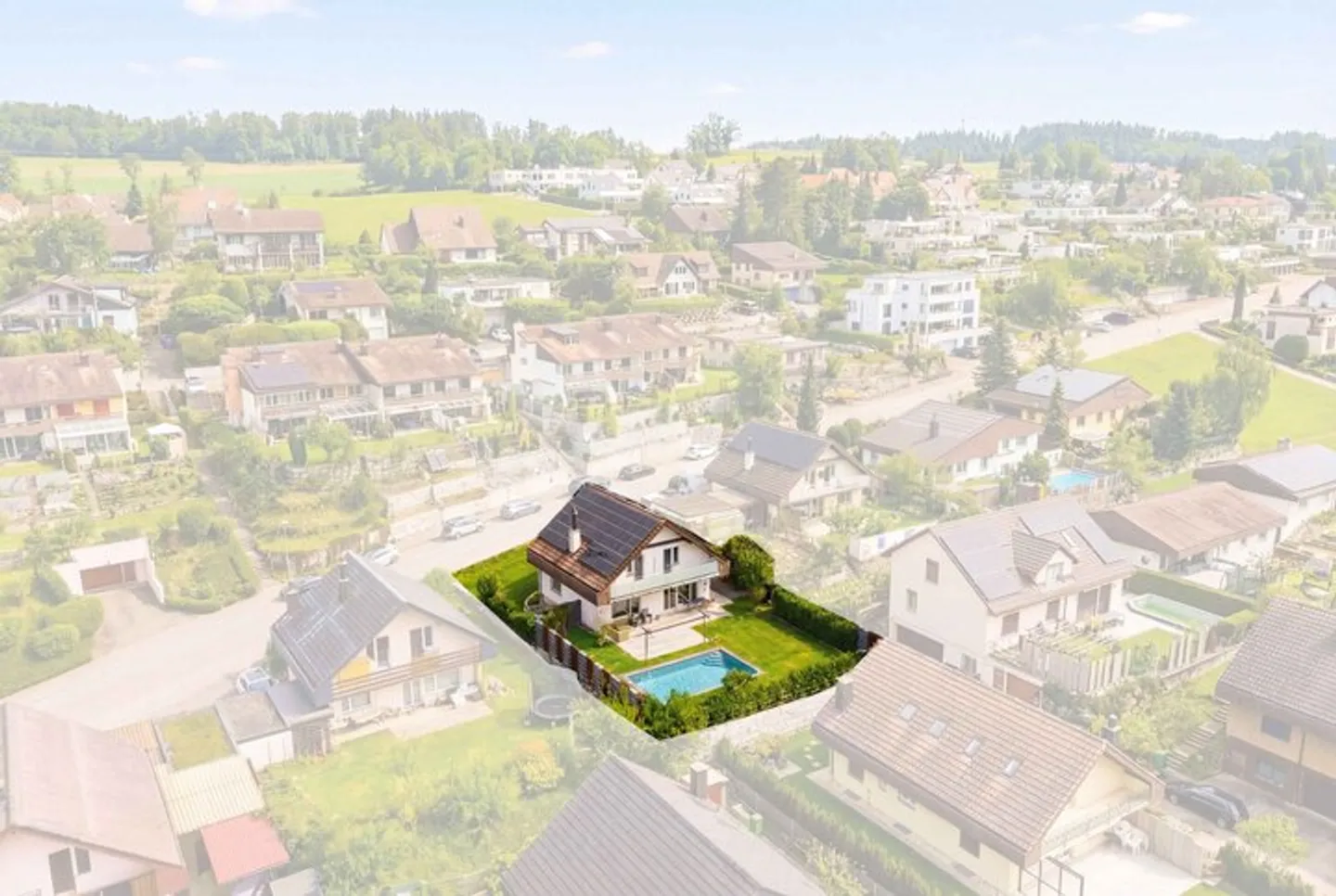 Freistehendes Einfamilienhaus mit Pool - Foto 8 von 9
