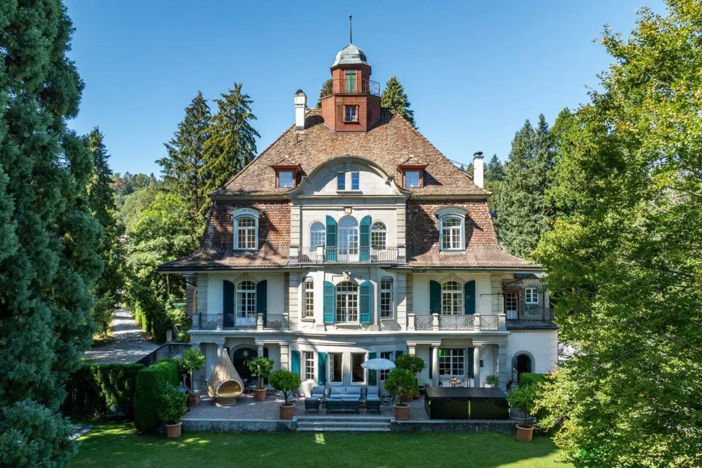 Jugendstil-Stadtvilla mit grossem Park und Seesicht - Foto 4 von 12