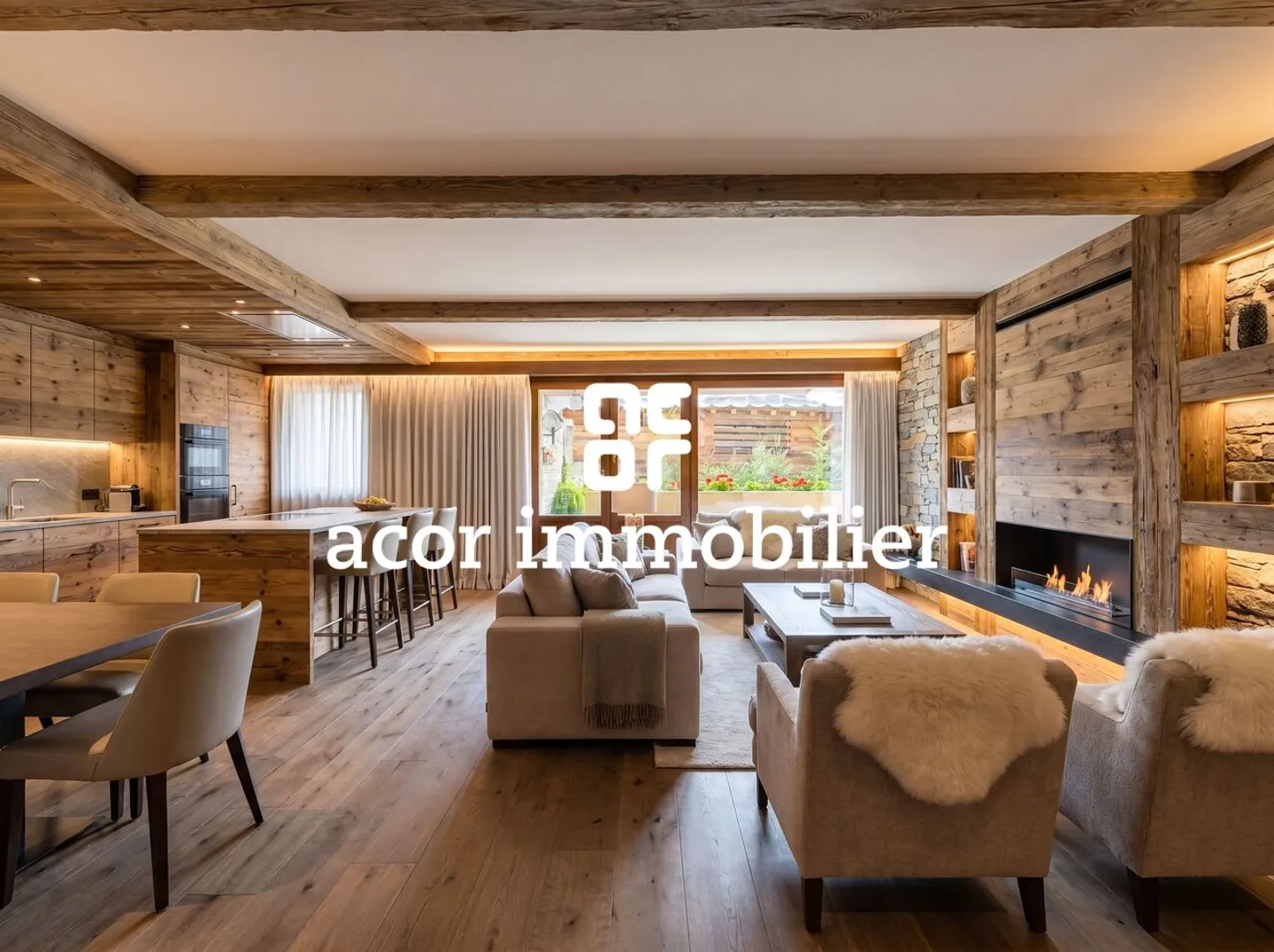 CRANS - APPARTAMENTO 4,5 STANZE IN UNA RESIDENZA RICERCATA FACING IL CAMPO DA GOLF - RESIDENZA SECONDARIA E VENDITA A NON RESIDENTI AUTORIZZATA - Foto 4 di 6