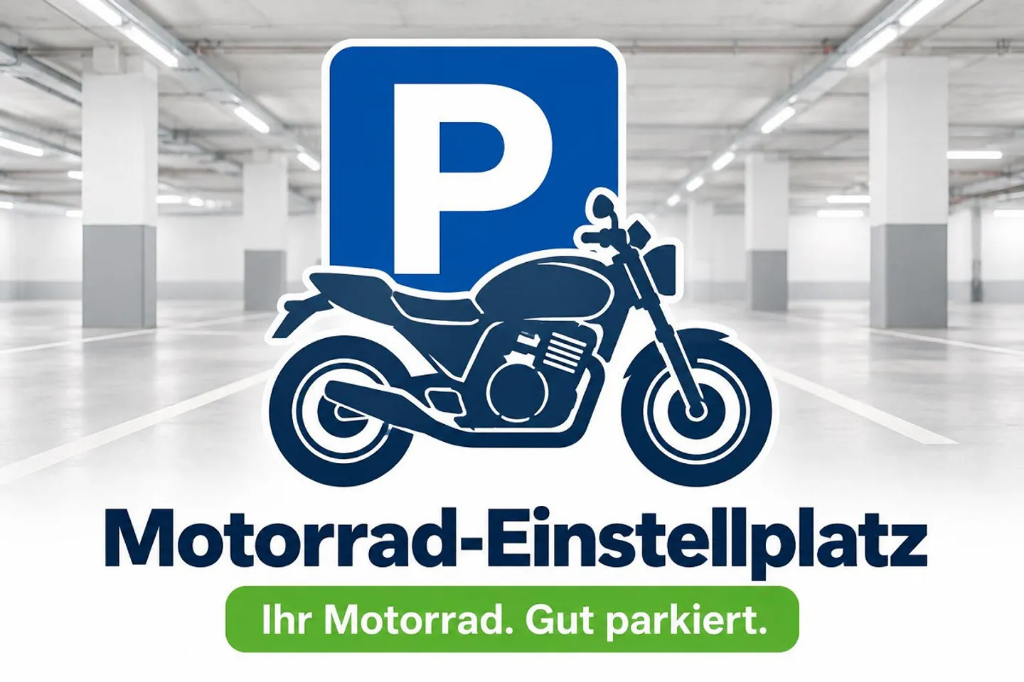Motorrad Einstellplatz - per sofort - Foto 1 von 1