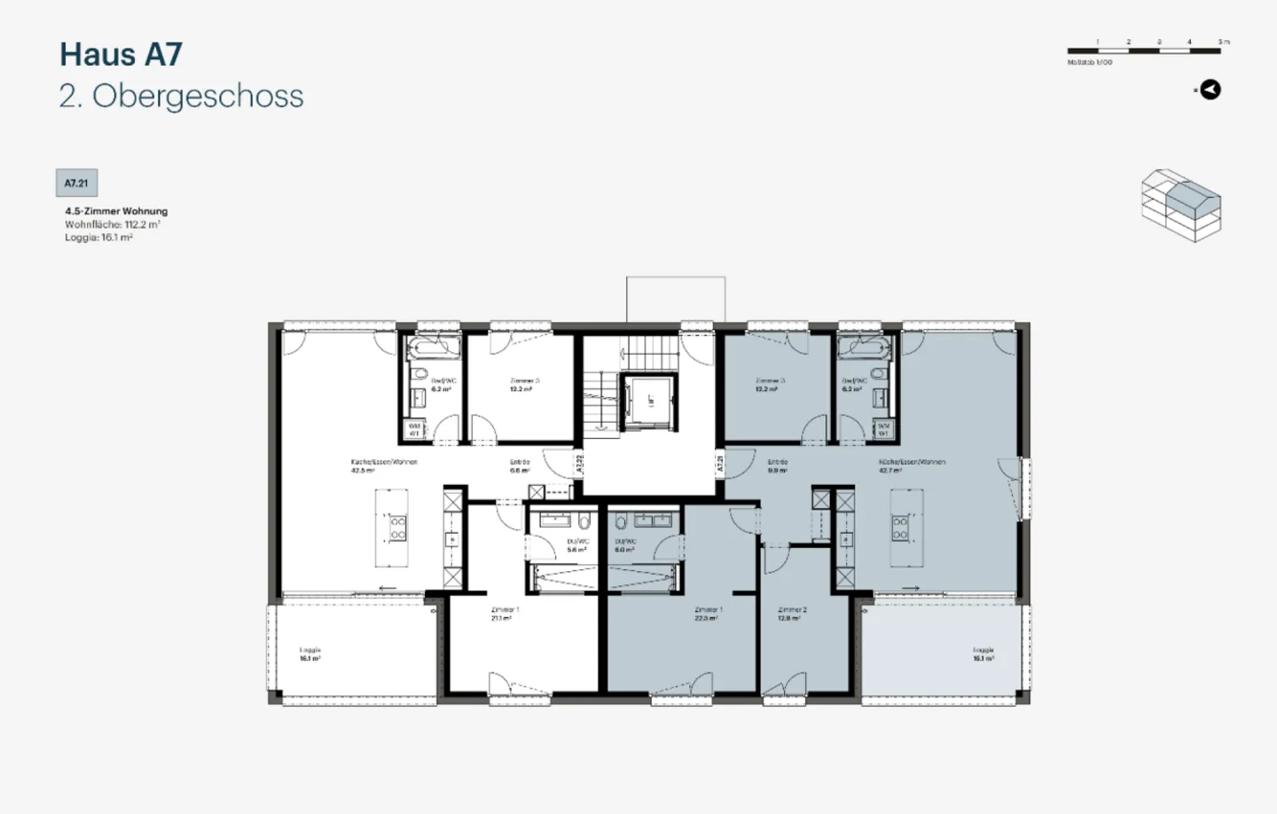 Stylische Attikawohnung in ruhiger Lage - Foto 8 von 8