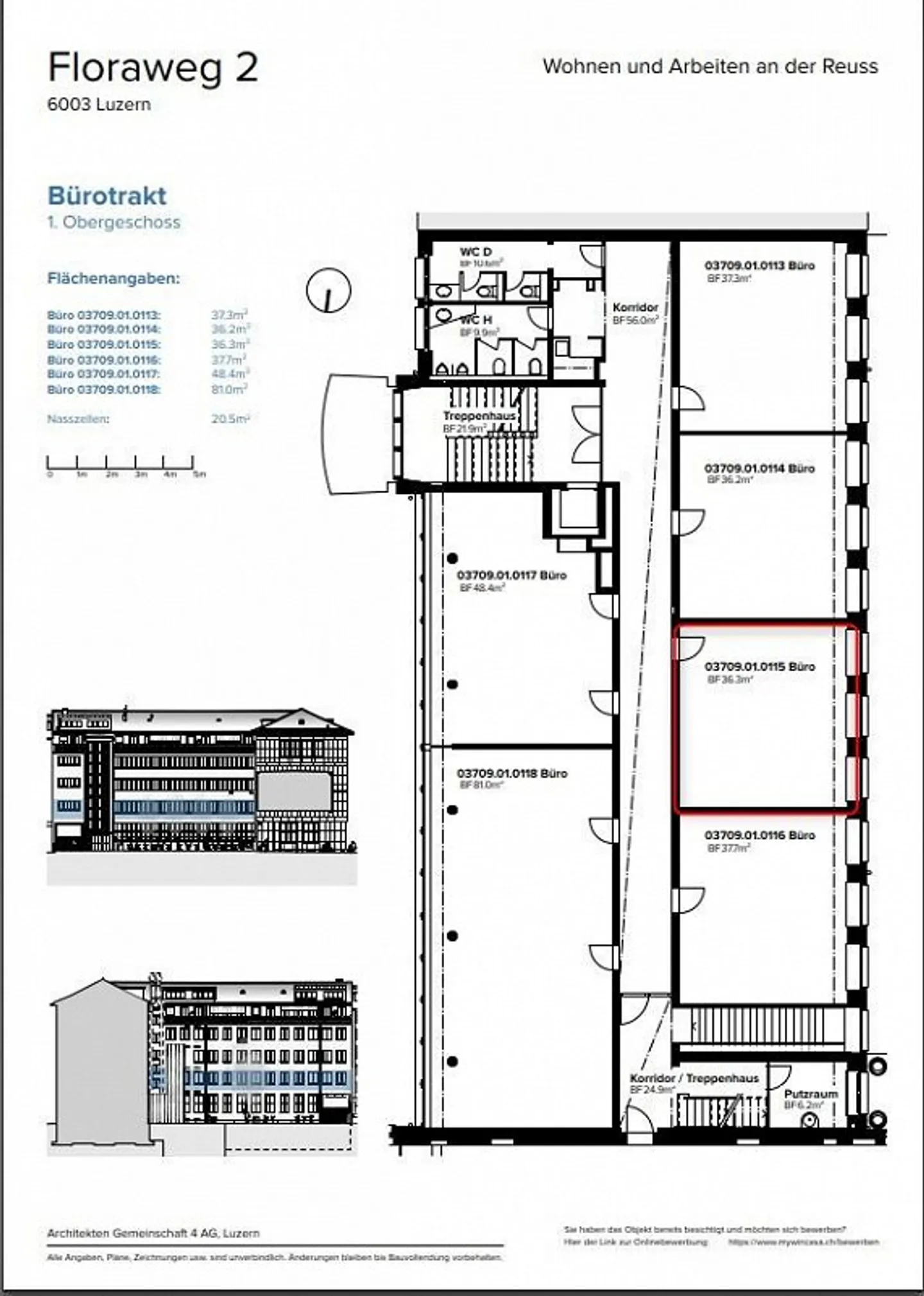 Proche de la gare de Lucerne - Bureau prêt à emménager - Photo 7 sur 8