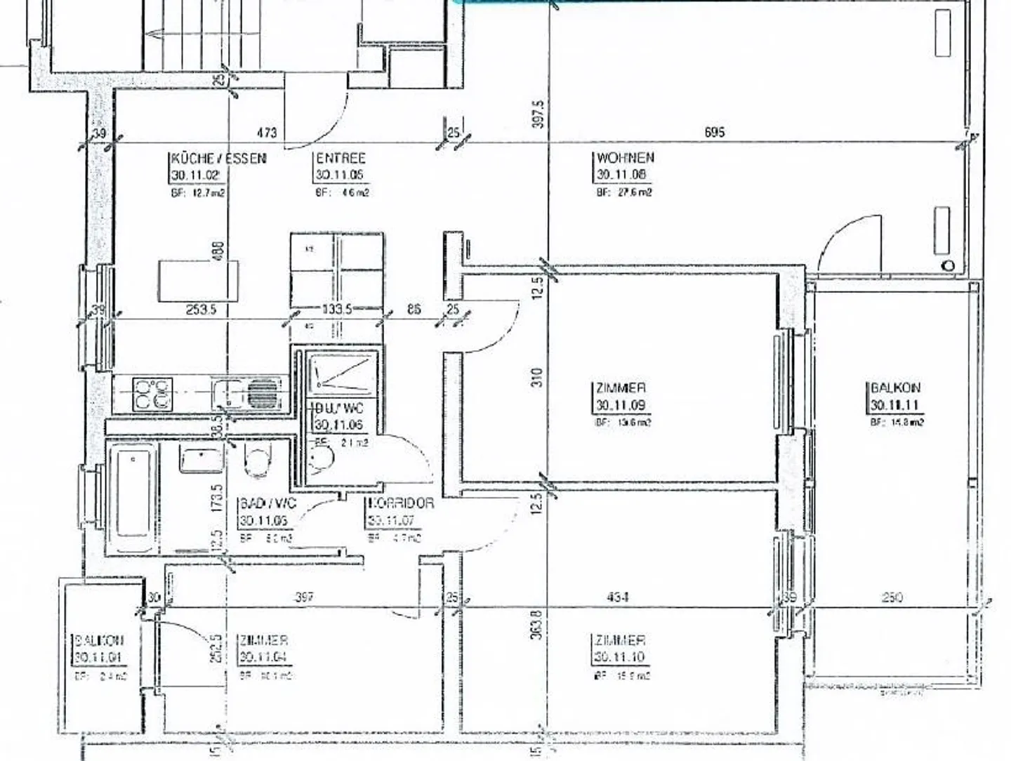 Spacious, bright apartment in the Moosmatt district - Photo 10 of 10