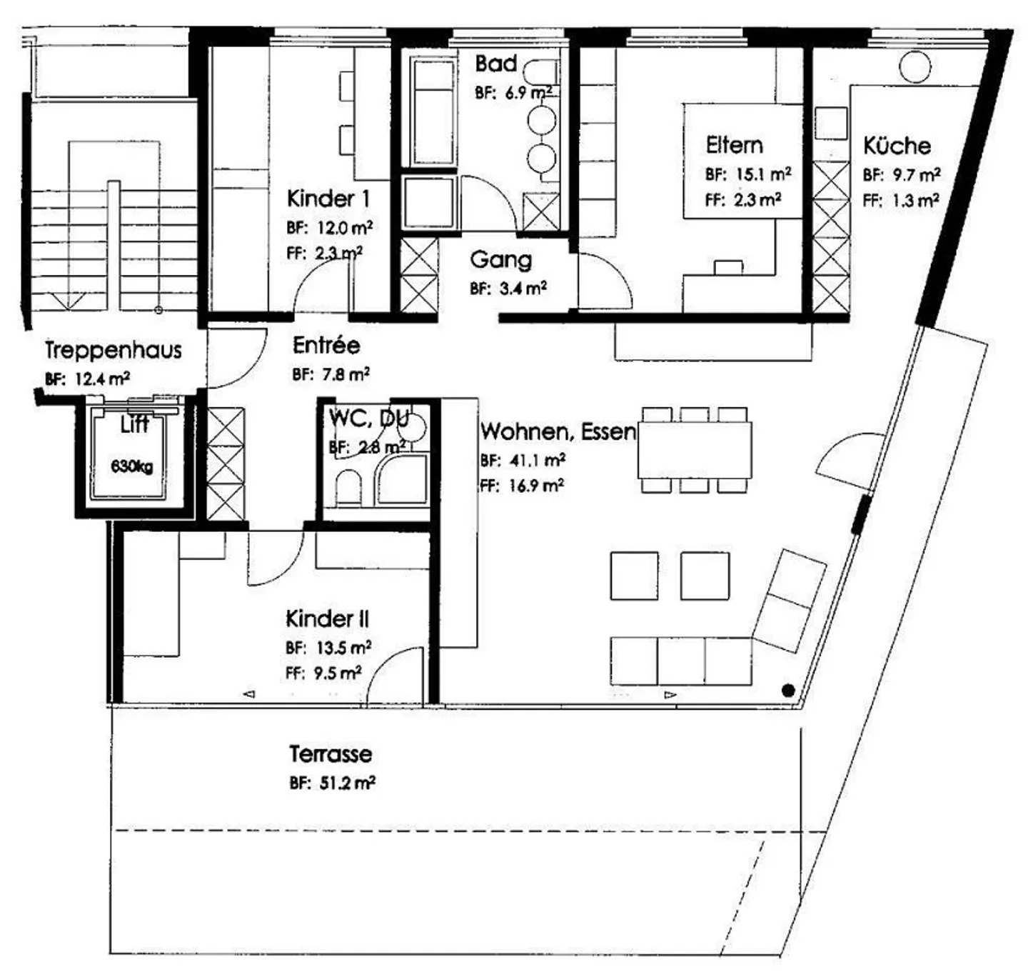 Penthouse with large terrace - Photo 11 of 11