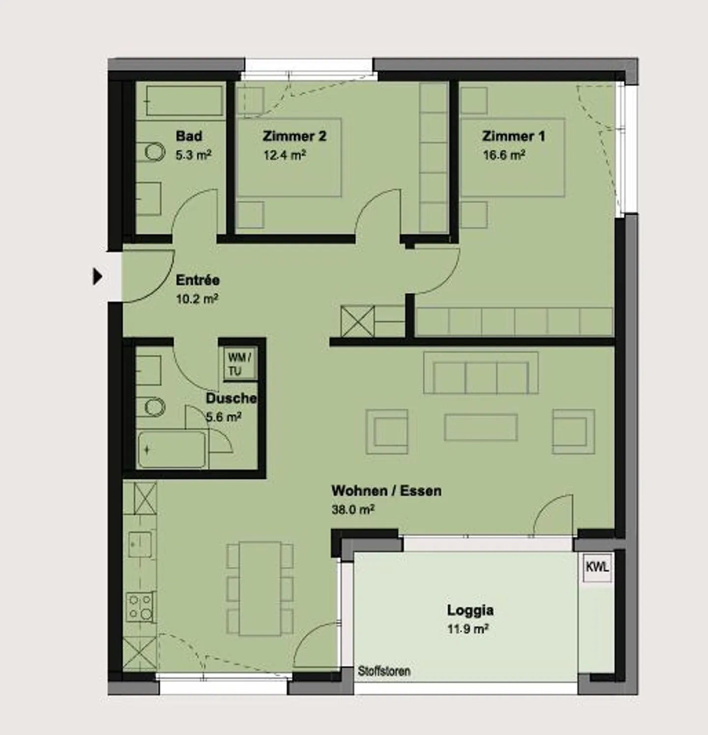 Appartement moderne au cœur de Frauenfeld - Photo 6 sur 6