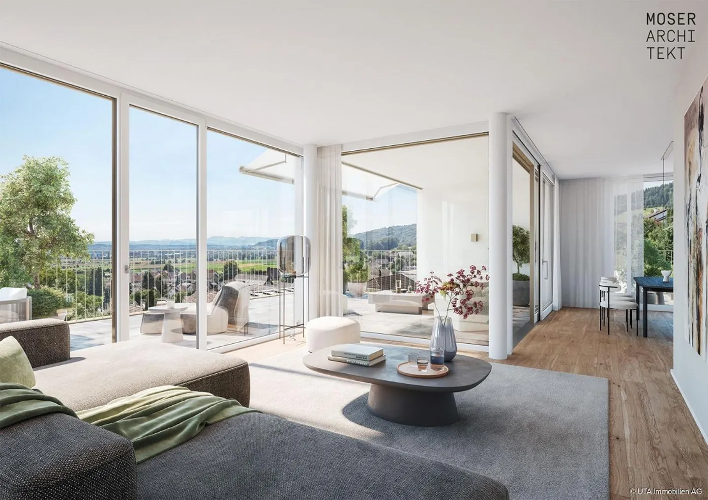 Nouvel appartement en attique avec vue sur les montagnes - Photo 1 sur 11