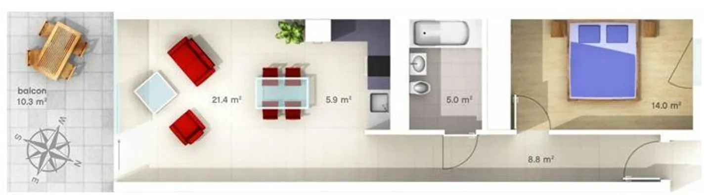 Appartement spacieux au Jura - Photo 6 sur 6