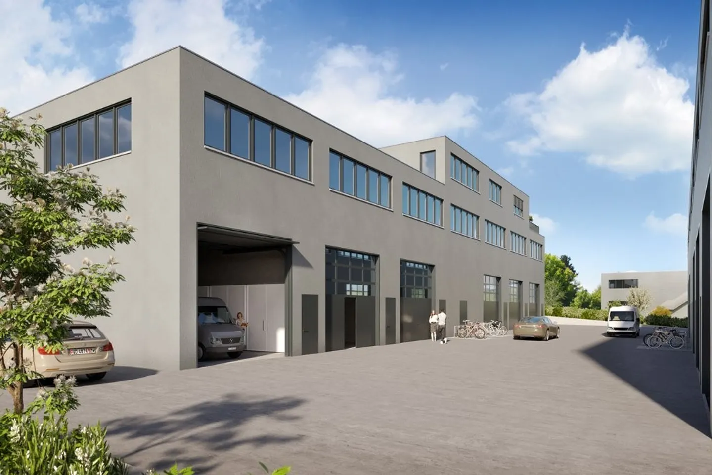 ROMONT - Industriehallen mit Mezzanin - Foto 1 von 3