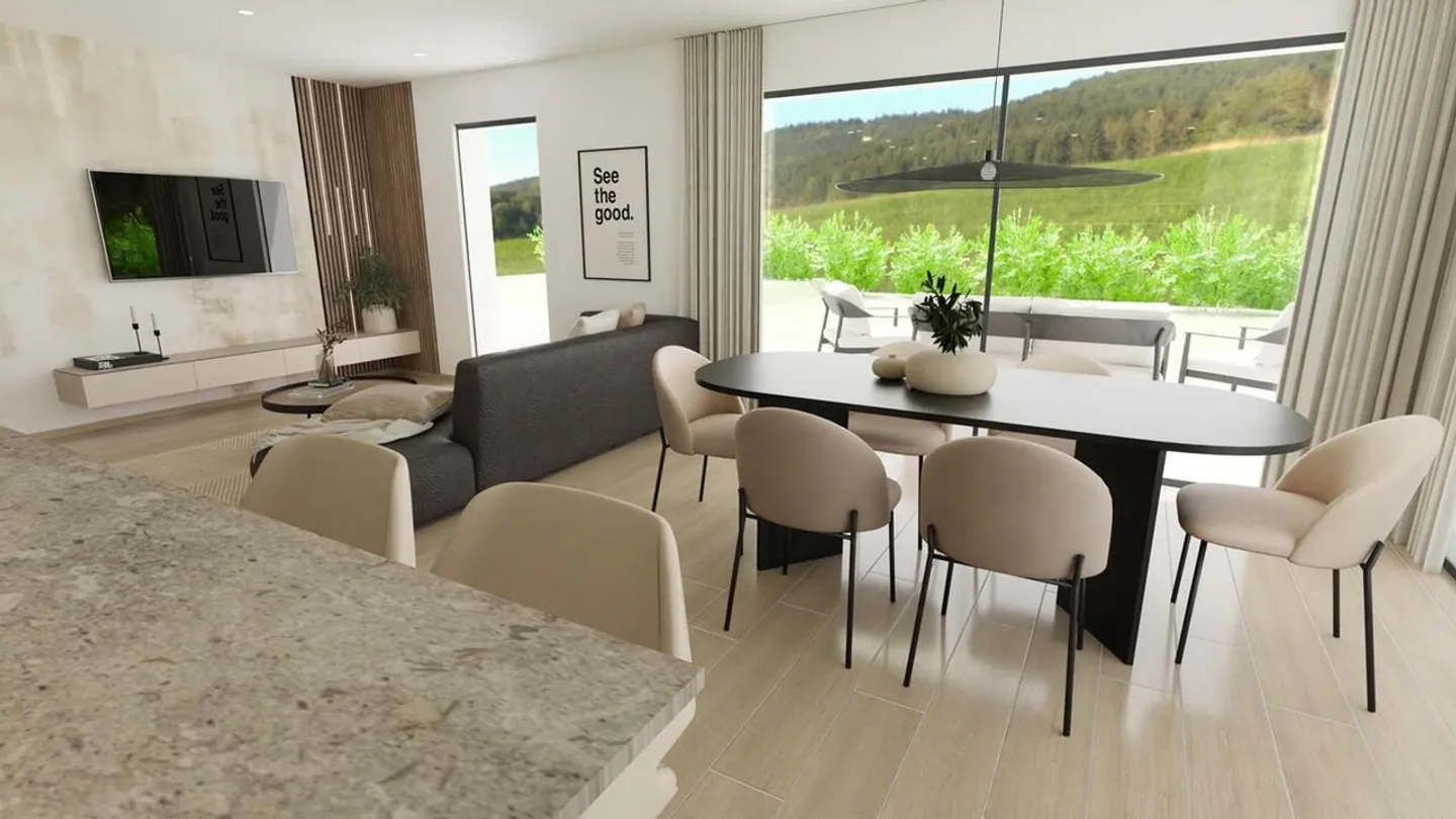 Gletterens Villa with 5.5 rooms and unobstructed views of the countryside - Photo 7 of 8