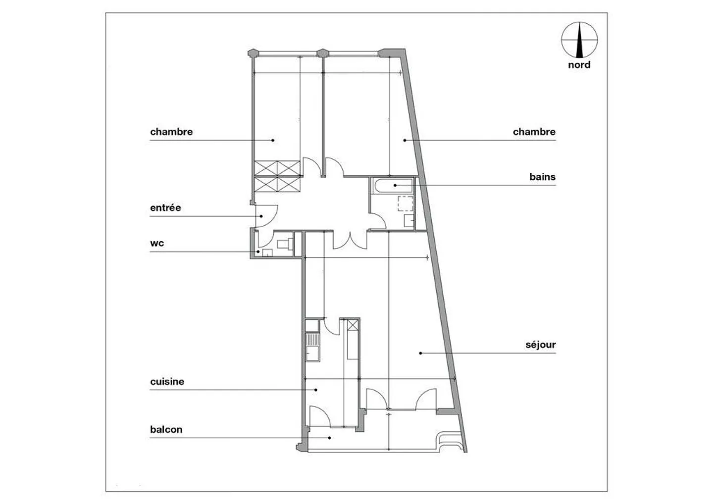 In der Nähe von Jonction: 4 Zimmer mit Balkon - Foto 2 von 10