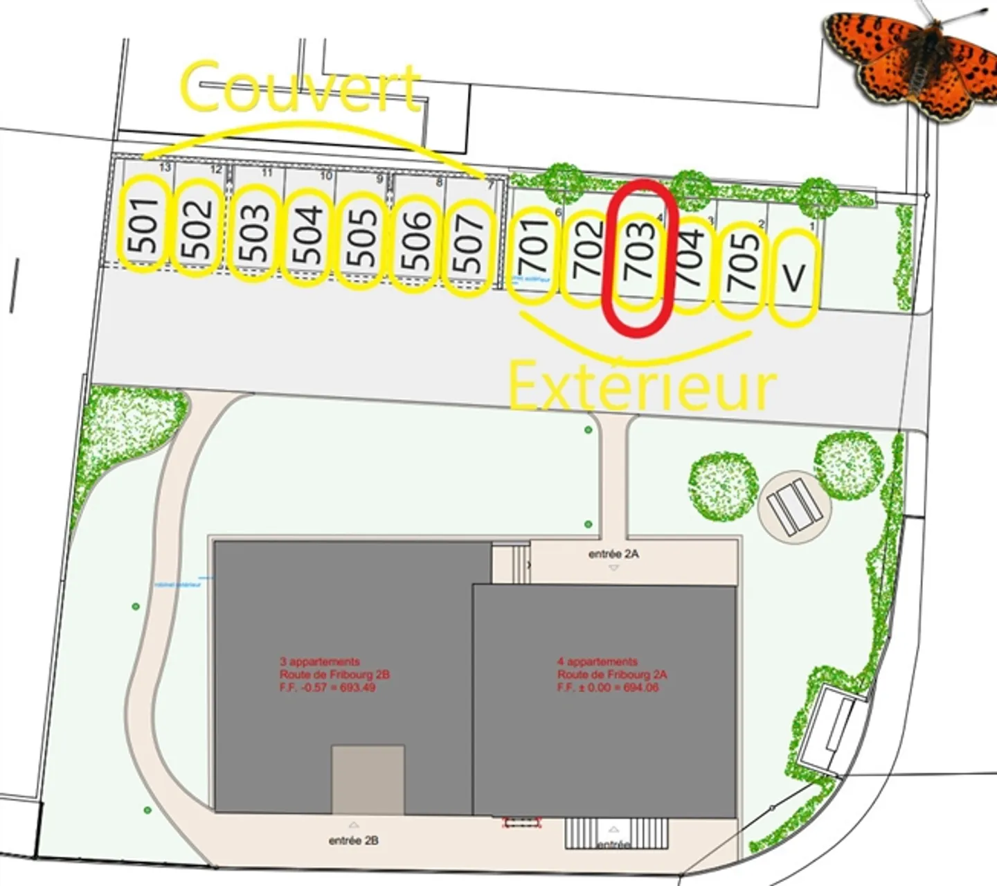 CHATONNAYE - Parking extérieur - Photo 3 sur 4