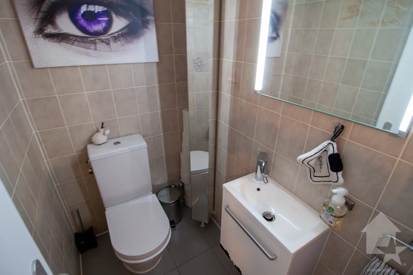 Wunderschöne 3,5-Zimmer-Wohnung mit 107 m2 nur wenige Schritte von Sion entfernt - Foto 9 von 22