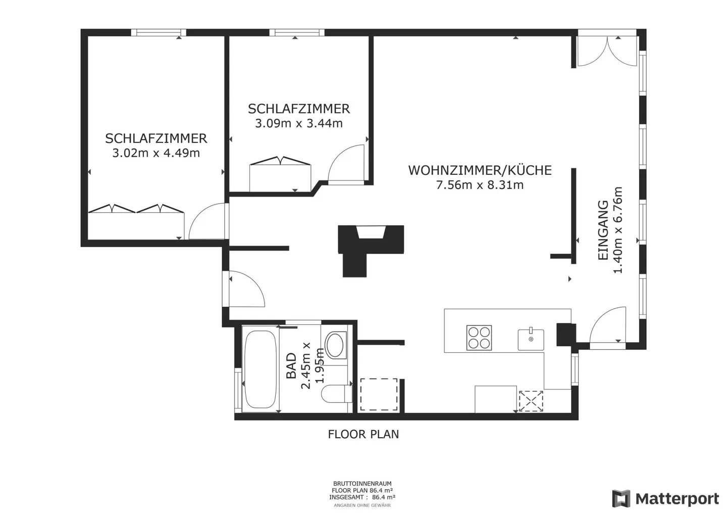 Appartement récemment rénové au cœur d'Eischoll incluant 3 places de parking extérieures - Photo 12 sur 12