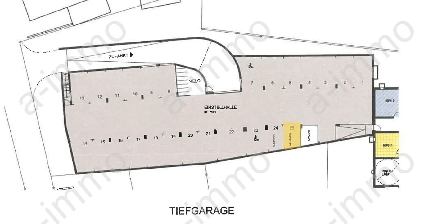 Kompakter Garagenparkplatz in Reinach - Foto 1 von 6